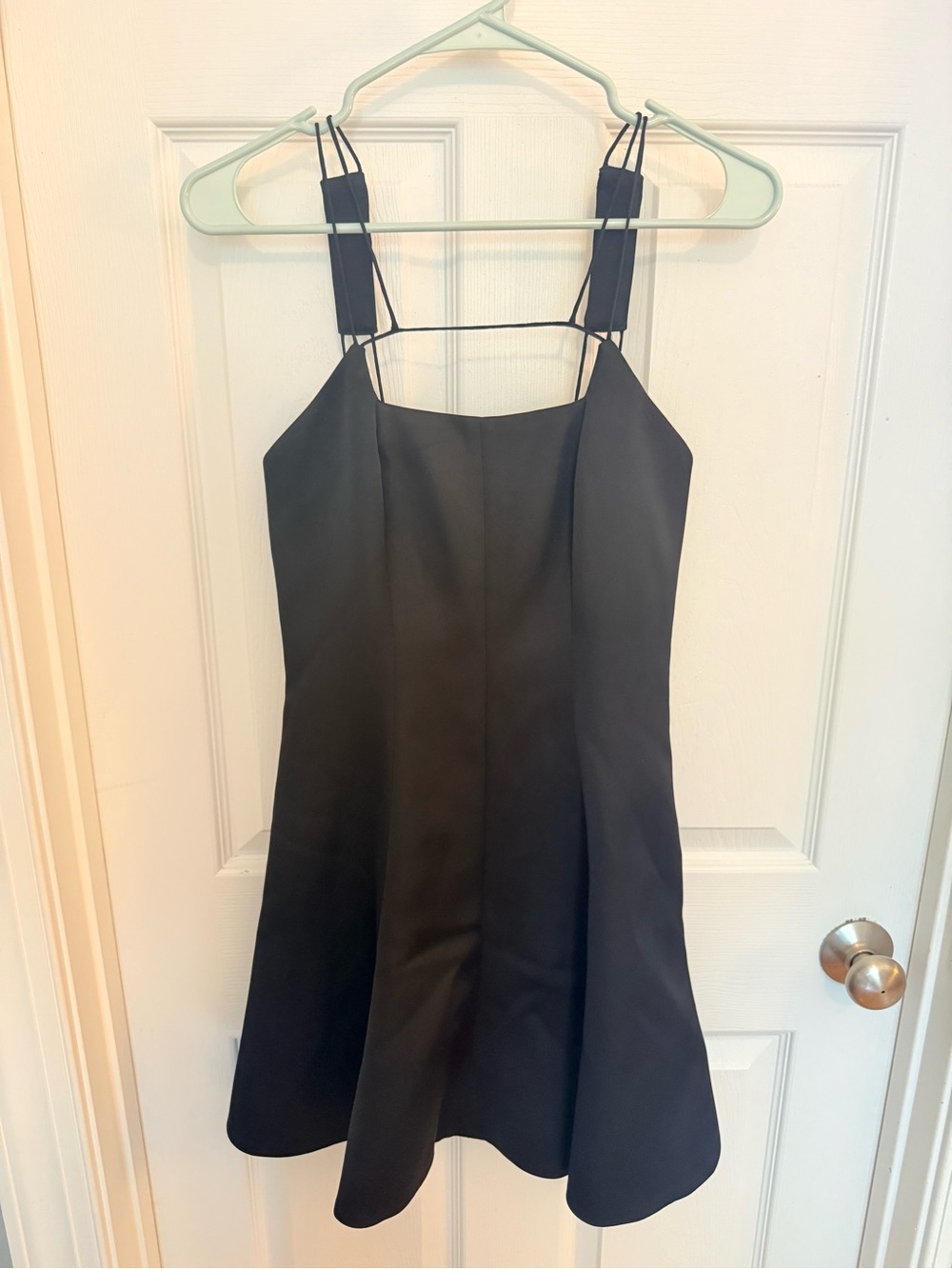 KEEPSAKE the Label Black Mini Dress with Double Strap Detail